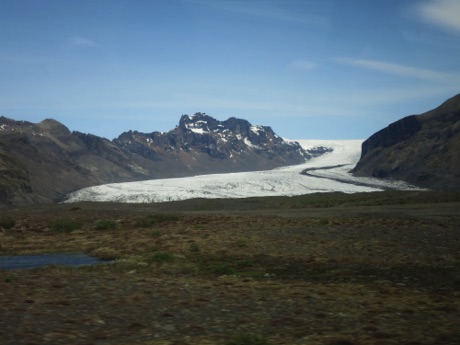 edge of a glacier